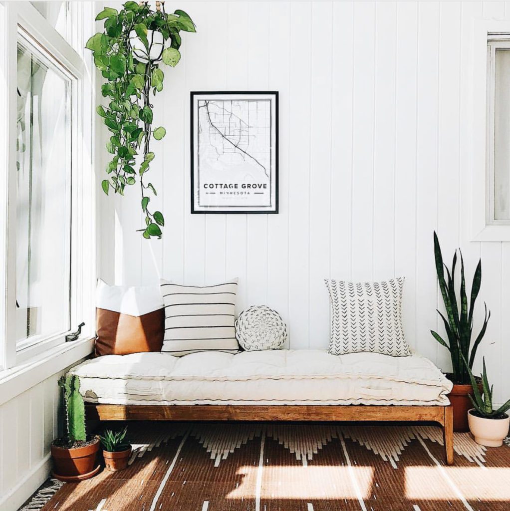 Angela Mueller Minimal Rustic Sun Room